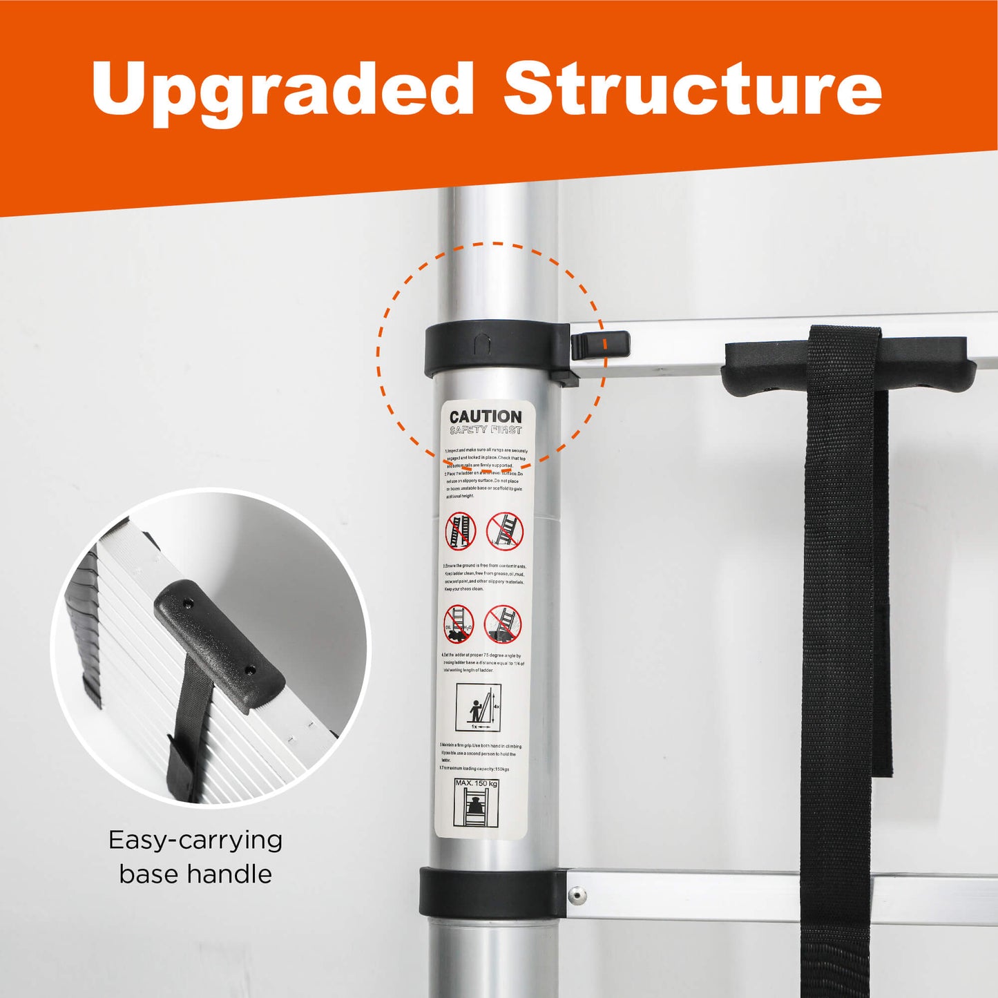 8.5 FT Telescoping Extension Ladder