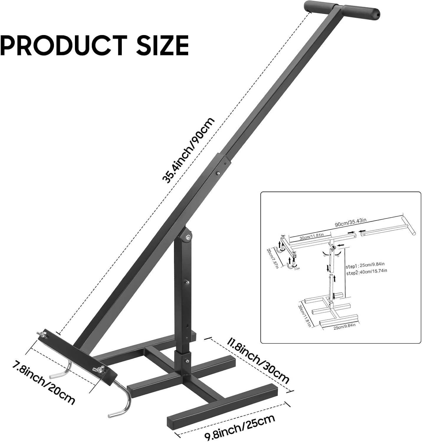 Manual Trash Compactor, Waste Recycling Hand Tool for Outdoor Use, Touchless Bin Compactor for 120-660L Wheelie Bins, Iron Compacting Trash Can - Practicalist