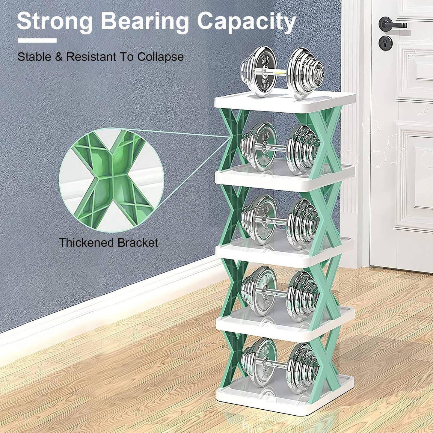 9-Tier Narrow Vertical Shoe Rack