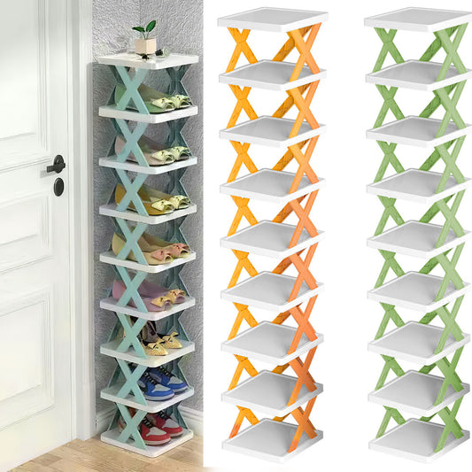 9-Tier Narrow Vertical Shoe Rack