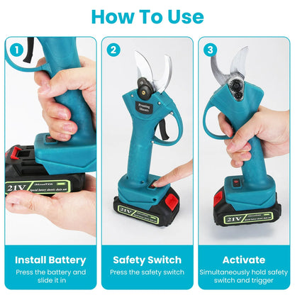 4-in-1 Cordless Electric Shears & Chainsaw Set