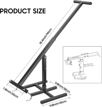 Manual Trash Compactor, Waste Recycling Hand Tool for Outdoor Use, Touchless Bin Compactor for 120-660L Wheelie Bins, Iron Compacting Trash Can - Practicalist