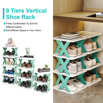 9-Tier Narrow Vertical Shoe Rack