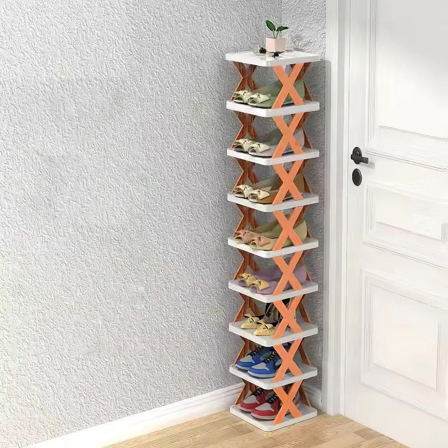 9-Tier Narrow Vertical Shoe Rack