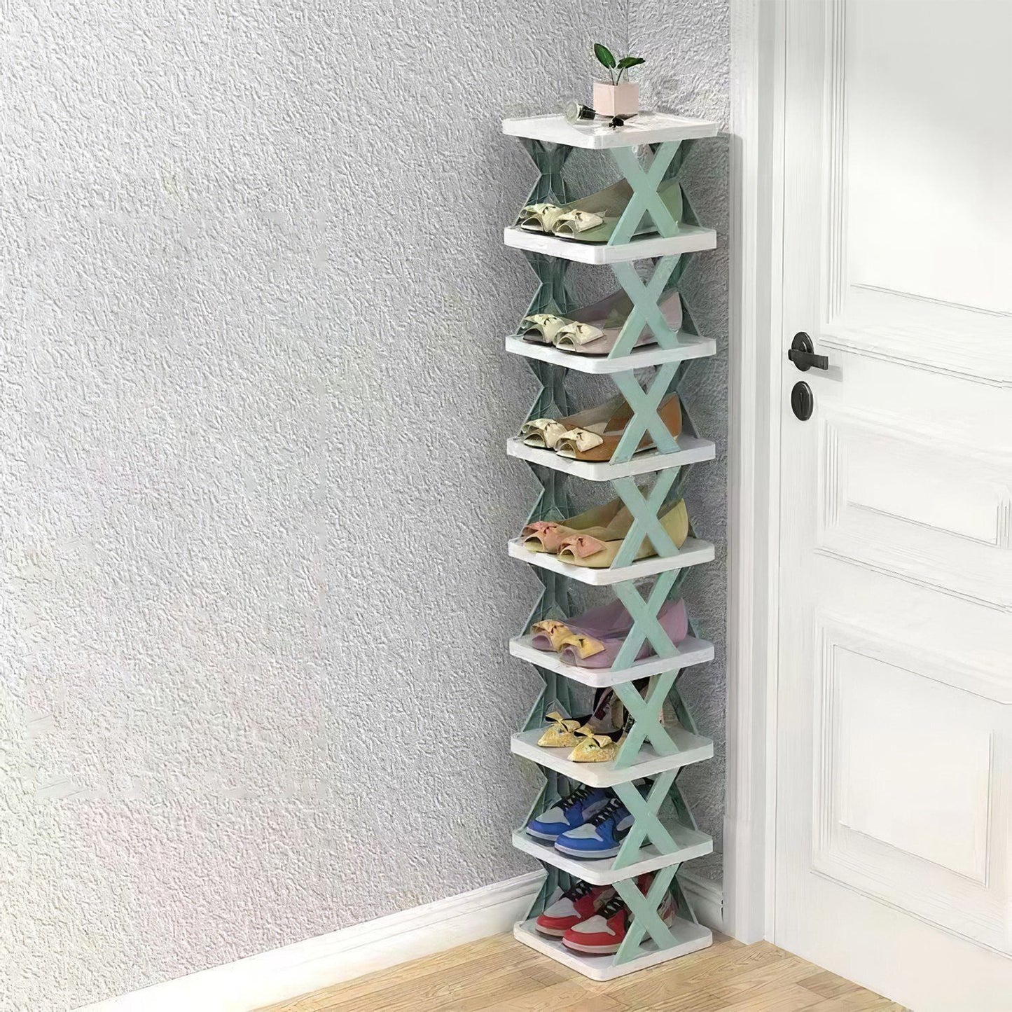 9-Tier Narrow Vertical Shoe Rack