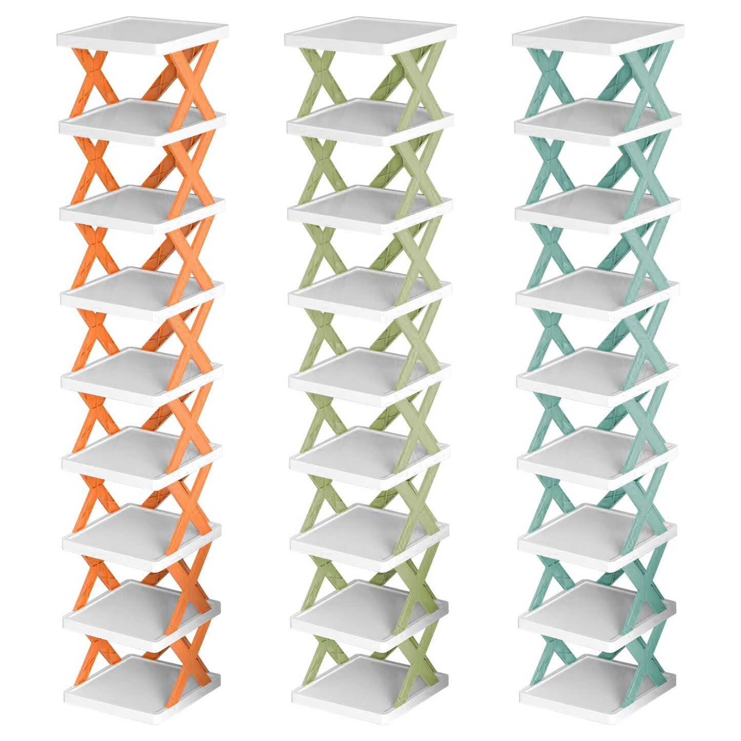 9-Tier Narrow Vertical Shoe Rack