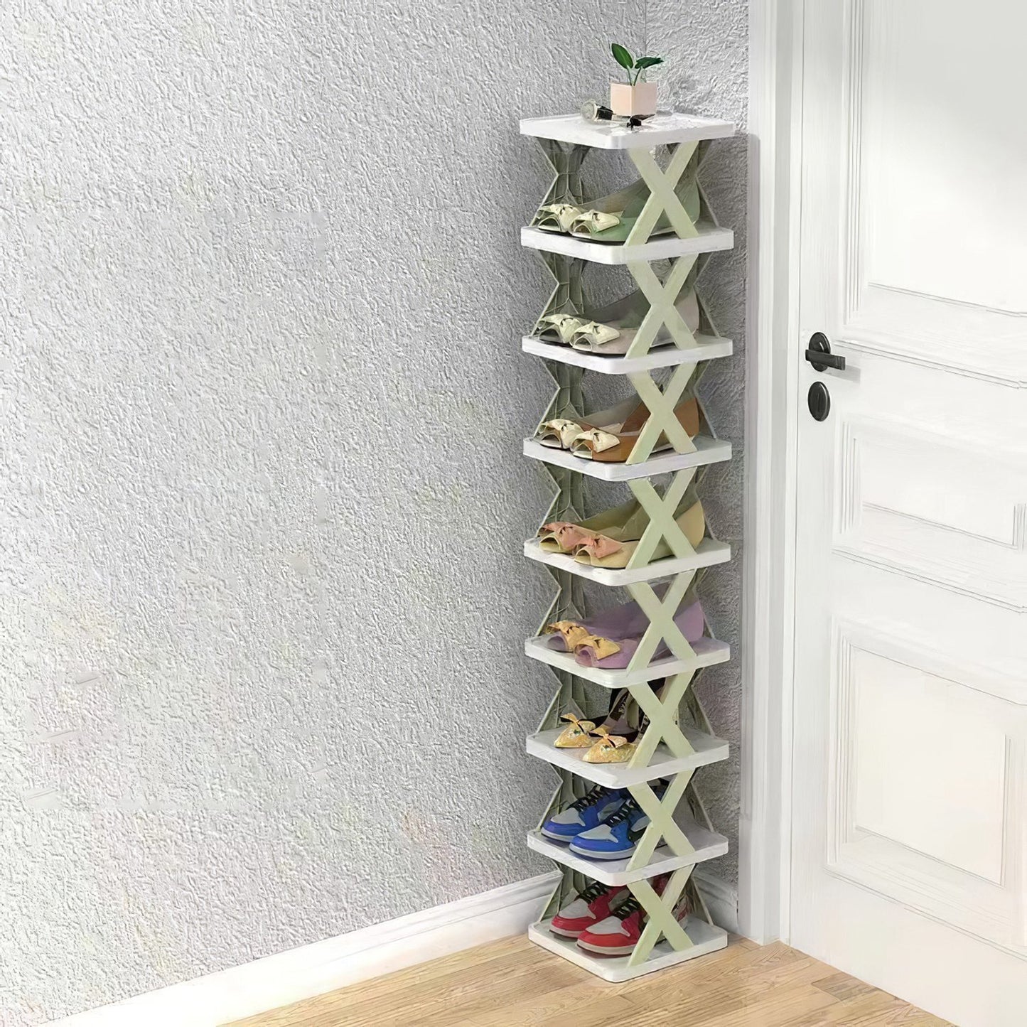 9-Tier Narrow Vertical Shoe Rack